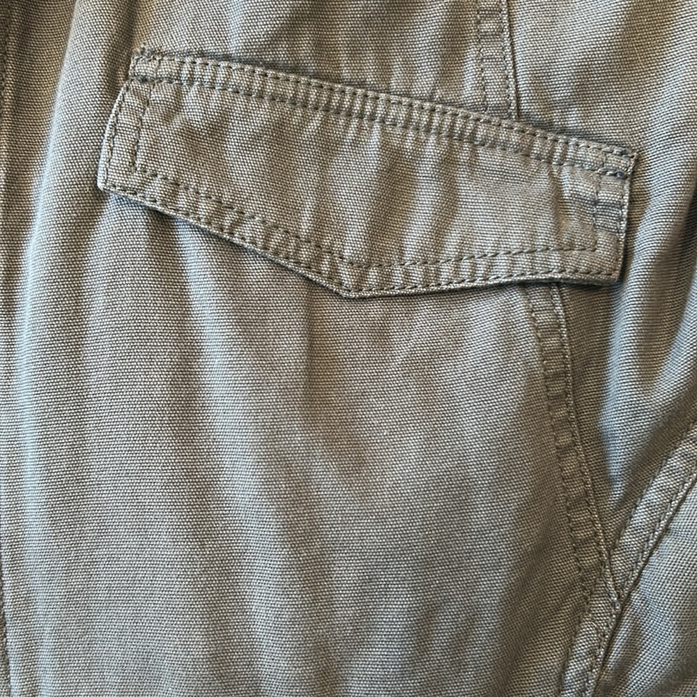 Hinge Cotton Canvas Military Jacket in Slate Grey Blue Size Large - Picture 6 of 6